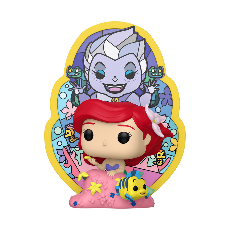 Cargue la imagen en el visor de la galería, Funko POP! Deluxe: Disney The Little Mermaid - Ariel "Ursula Stained Glass" Vinyl Figure
