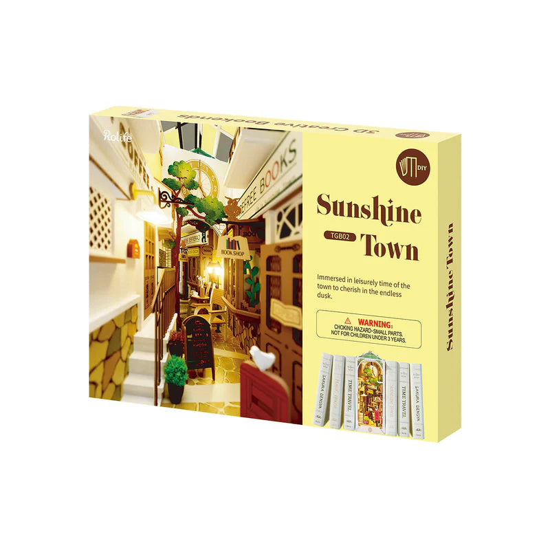 Cargue la imagen en el visor de la galería, Robotime Rolife - Sunshine Town Book Nook Shelf Insert Figure
