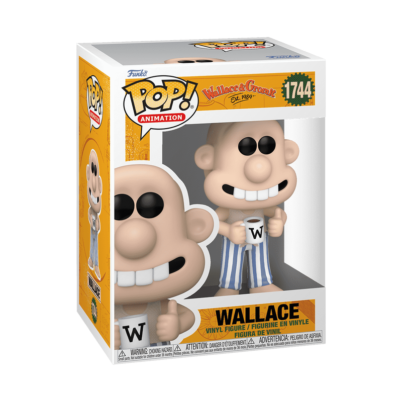 Cargue la imagen en el visor de la galería, Funko POP! Animation: Wallace and Gromit - Wallace in Pajamas Vinyl Figure
