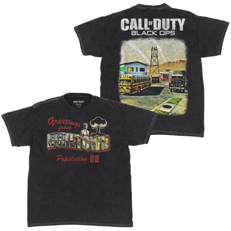 Cargue la imagen en el visor de la galería, Ripple Junction Call of Duty - Greetings From Nuke Town Print Mineral Wash T-Shirt
