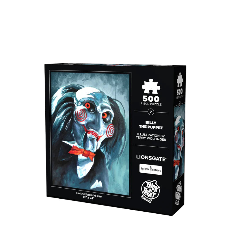Cargue la imagen en el visor de la galería, Trick or Treat Studios: Saw - Billy The Puppet 500 Piece Jigsaw Puzzle
