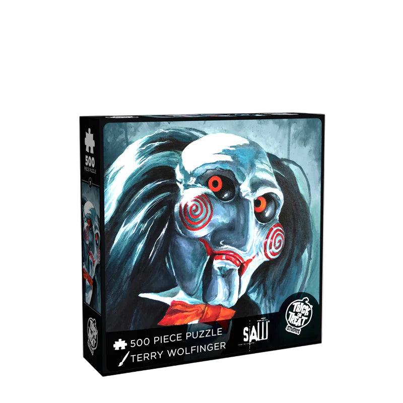 Cargue la imagen en el visor de la galería, Trick or Treat Studios: Saw - Billy The Puppet 500 Piece Jigsaw Puzzle
