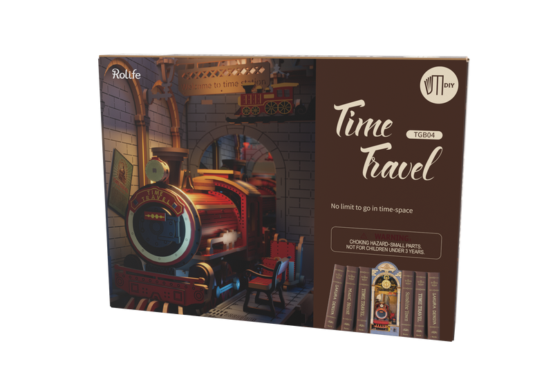 Load image into Gallery viewer, Robotime Rolife Time Travel DIY Book Nook Shelf Insert Figure
