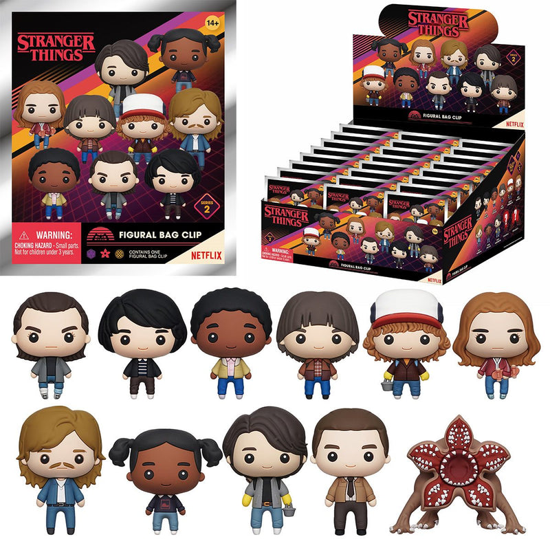 Chargez l&#39;image dans la visionneuse de la galerie, Monogram Stranger Things - Series 2 Characters 1pc 3D Figure Bag Clip Blind Bag
