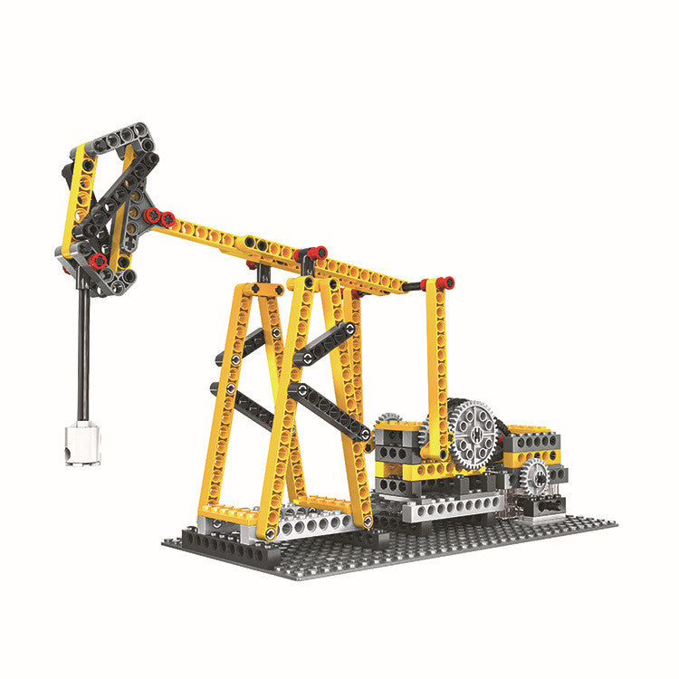 Cargue la imagen en el visor de la galería, Wange Bricks: Power Machinery: beam pumps, suspension bridges, pirate ships, sewing machines Brick Toy
