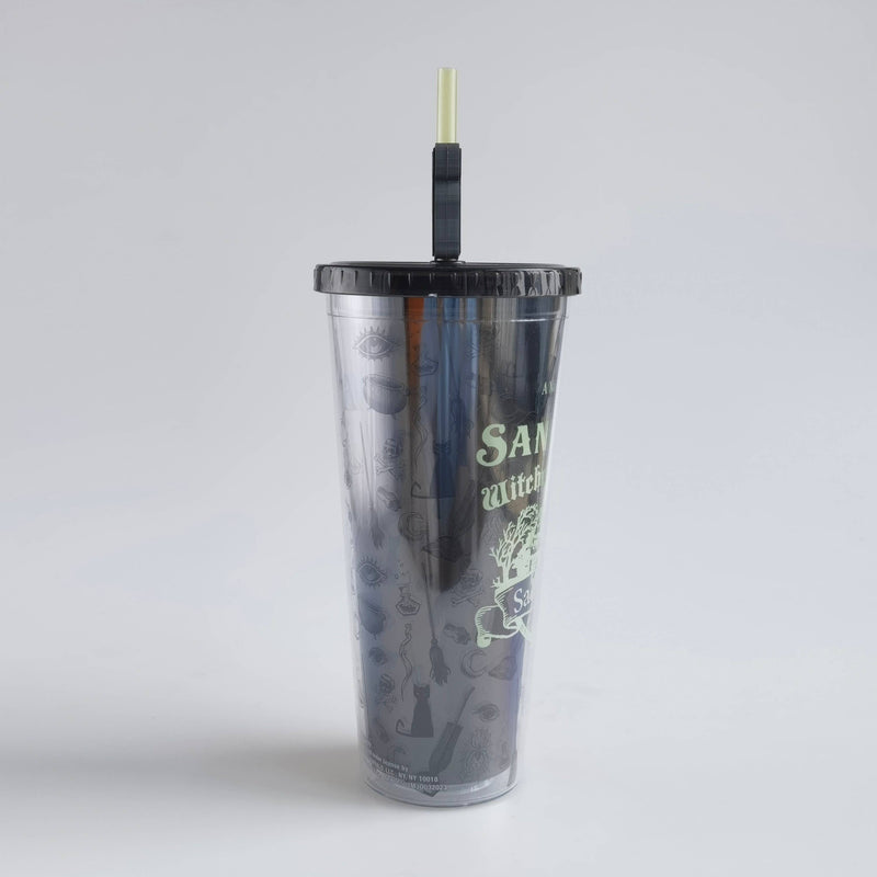 Chargez l&#39;image dans la visionneuse de la galerie, Hocus Pocus Glow in the Dark 24oz Plastic Cold Cup w/ Lid
