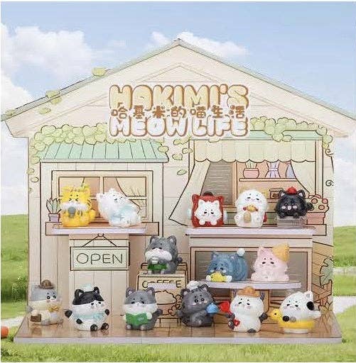 BCmini Kitten Hakim's Meow Life Cat Figurine Blind Box