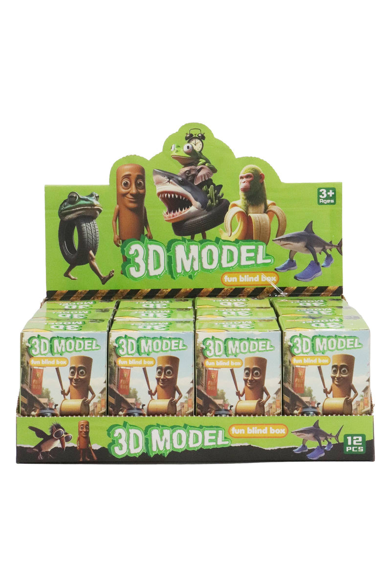 Chargez l&#39;image dans la visionneuse de la galerie, Brain Rot Meme 3d Print Articulated 1pc Keychain
