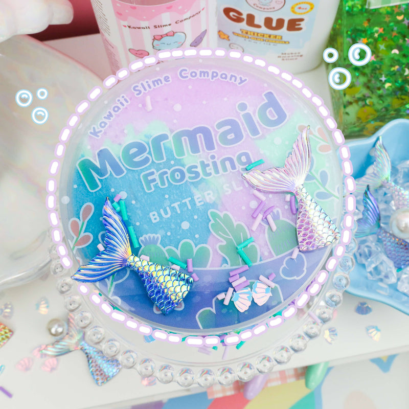 Load image into Gallery viewer, Mermaid Frosting Butter Signature Dome™ Slime
