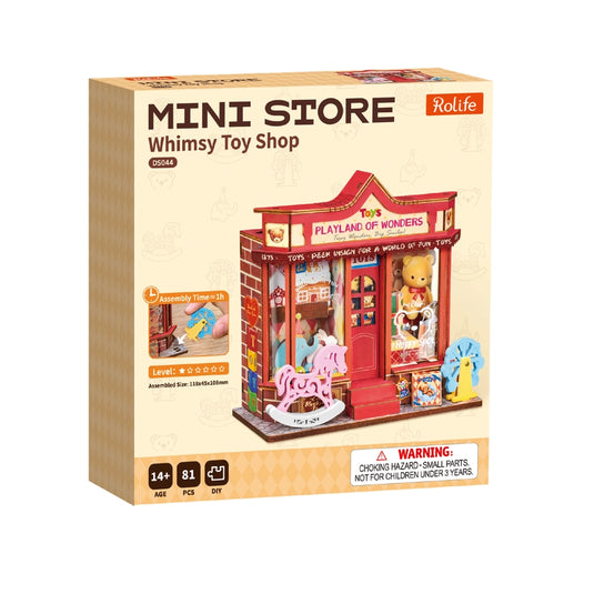 Robotime Rolife - Whimsy Toy Shop DIY Miniature House Figure
