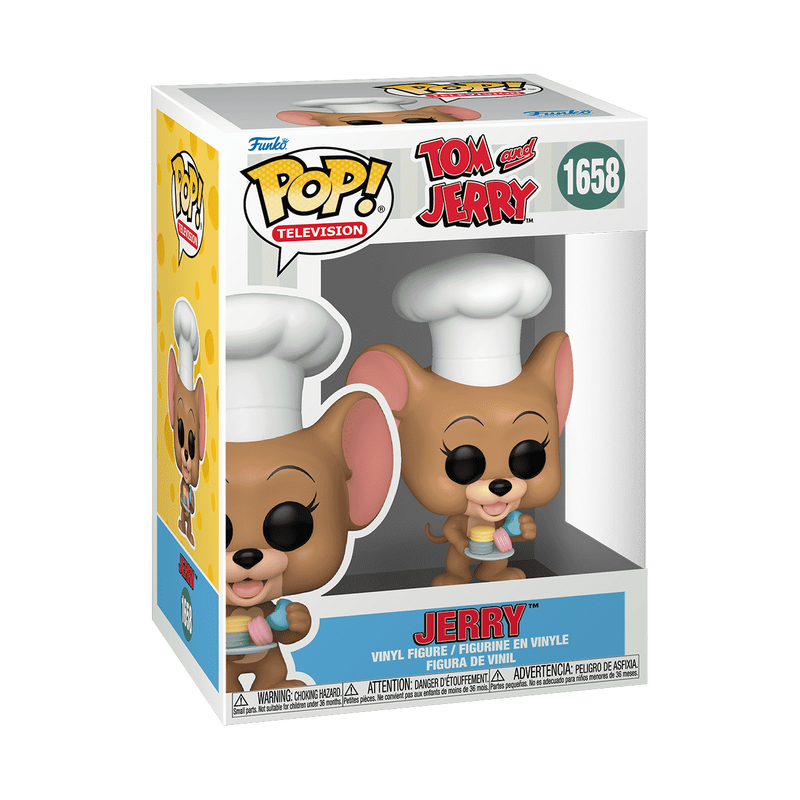 Chargez l&#39;image dans la visionneuse de la galerie, Funko POP! Television: Tom &amp; Jerry - Jerry with Macarons Vinyl FIgure
