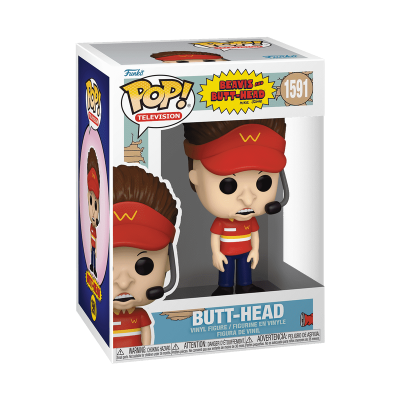 Load image into Gallery viewer, Funko POP! Television: Beavis and Butthead - Butt-Head (Burger World Uniform) S2 Vinyl Figure
