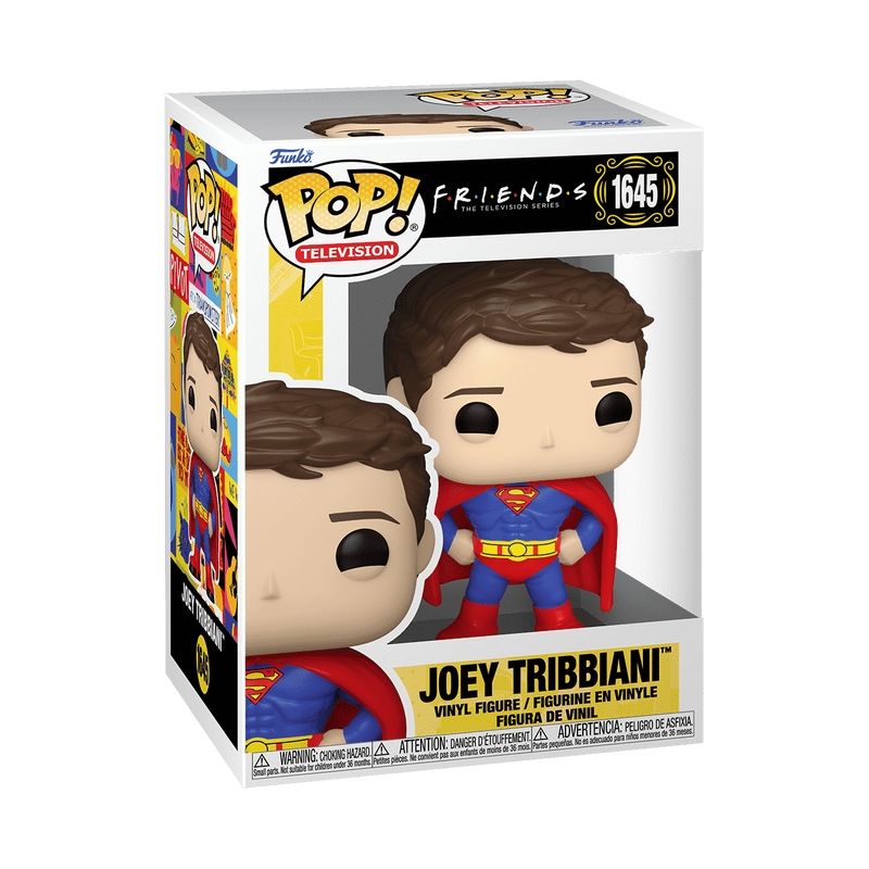 Cargue la imagen en el visor de la galería, Funko POP! TV: Friends - Joey Tribbiani in Superman Costume Vinyl Figure
