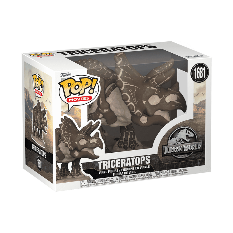 Chargez l&#39;image dans la visionneuse de la galerie, Funko POP! Movies: Jurassic World - Triceratops (Fossil) Vinyl Figure
