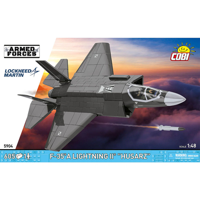 Chargez l'image dans la visionneuse de la galerie, Cobi Armed Forces - F-35B Lightning II "Husarz" Fighter Jet Brick Toy
