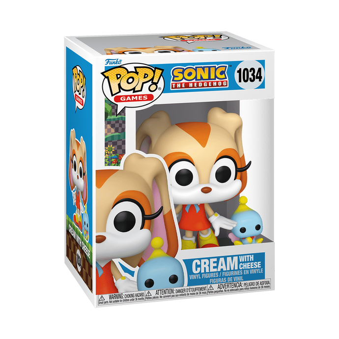 Funko POP & Buddy! Games: Sonic the Hedgehog - Cream with Cheese Vinyl Figure