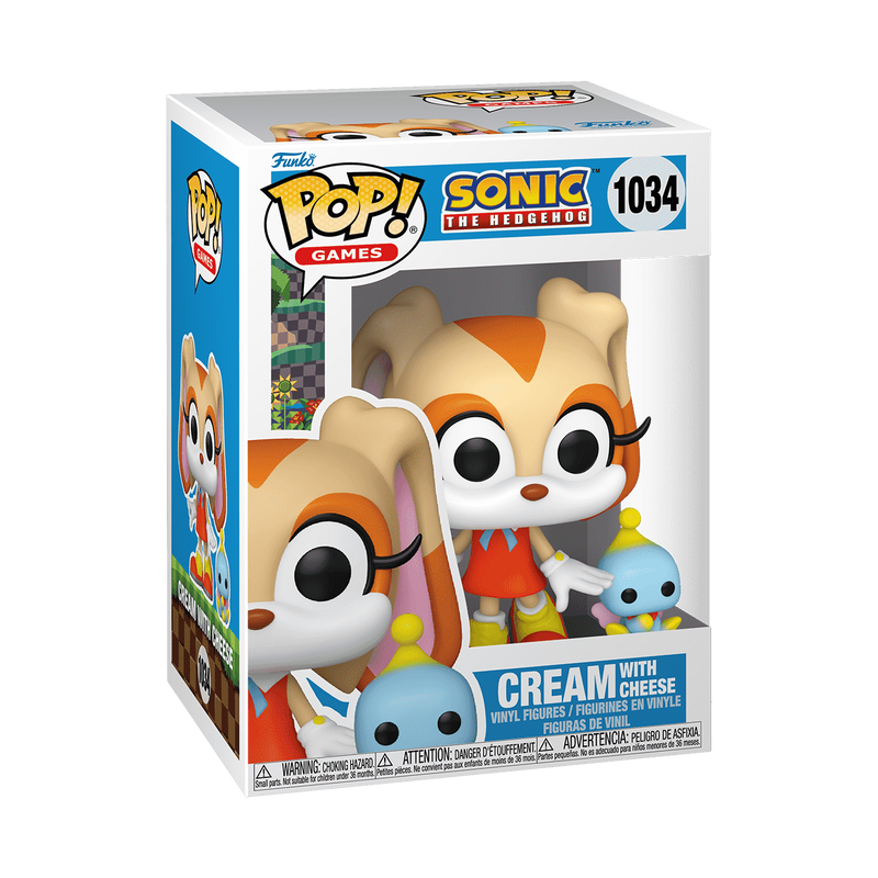 Load image into Gallery viewer, Funko POP &amp; Buddy! Games: Sonic the Hedgehog - Cream with Cheese Vinyl Figure
