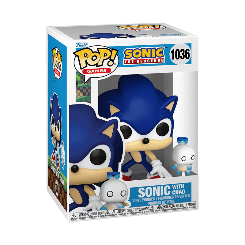 Chargez l&#39;image dans la visionneuse de la galerie, Funko POP &amp; Buddy! Games: Sonic the Hedgehog - Sonic with Dark Chao Vinyl Figure
