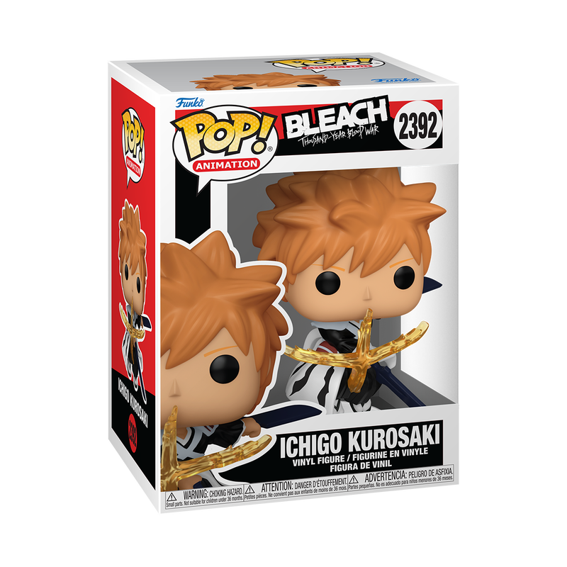 Cargue la imagen en el visor de la galería, Funko POP! Animation: Bleach - Ichigo Kurosaki with Dual Zangetsu Swords Vinyl Figure
