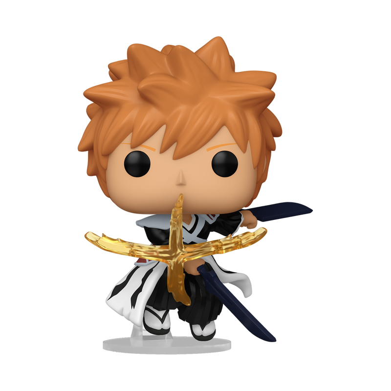 Cargue la imagen en el visor de la galería, Funko POP! Animation: Bleach - Ichigo Kurosaki with Dual Zangetsu Swords Vinyl Figure
