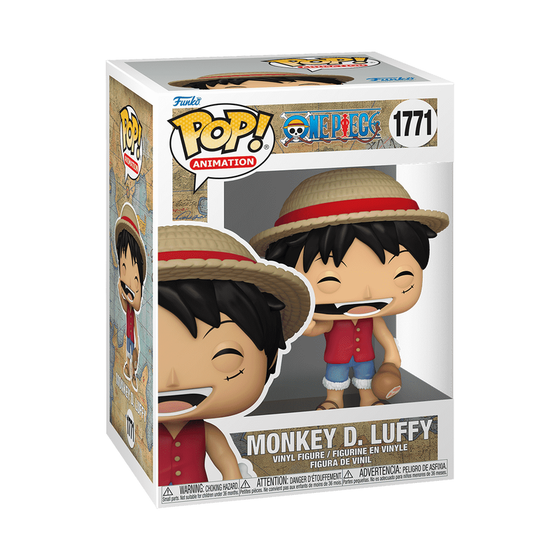 Load image into Gallery viewer, Funko POP! Animation: One Piece - Monkey D. Luffy With Meat Vinyl Figure
