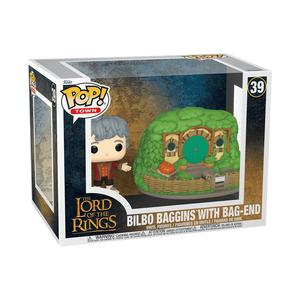 Funko POP! Town: The Lord of the Rings - Bilbo Baggins With Bag-End Vinyl Figures