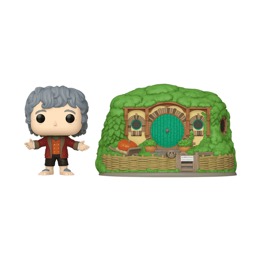Funko POP! Town: The Lord of the Rings - Bilbo Baggins With Bag-End Vinyl Figures