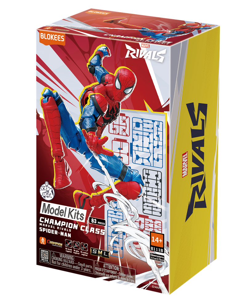 Load image into Gallery viewer, Blokees: Marvel Rivals - Spider-Man Brick Toy
