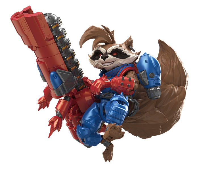 Cargue la imagen en el visor de la galería, Blokees: Marvel Rivals - Rocket Raccoon Brick Toy
