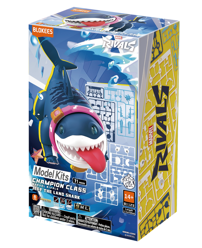 Chargez l'image dans la visionneuse de la galerie, Blokees: Marvel Rivals - Jeff the Land Shark Brick Toy
