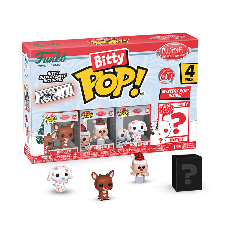 Chargez l&#39;image dans la visionneuse de la galerie, Funko Bitty POP!  Rudolph - The Red Nosed Reindeer 4-Pack Series 3 - Vinyl Figure
