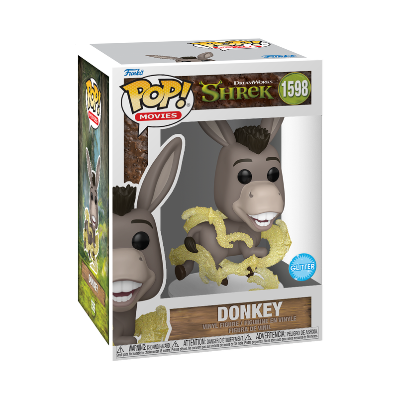 Chargez l&#39;image dans la visionneuse de la galerie, Funko POP! Movies: Shrek - Donkey (Glitter) Vinyl Figure
