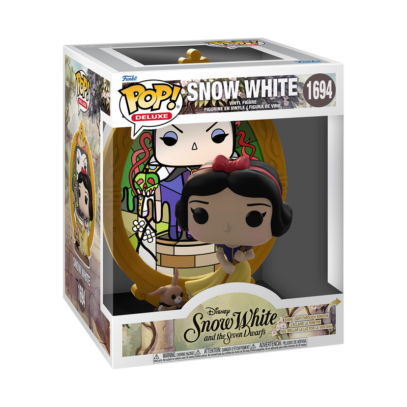 Cargue la imagen en el visor de la galería, Funko POP! Deluxe: Disney Snow White and the Seven Dwarfs - Snow White "Evil Queen Stained Glass" Vinyl Figure

