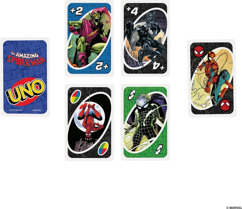 Cargue la imagen en el visor de la galería, UPD Mattel Marvel Spiderman - Uno Playing Cards

