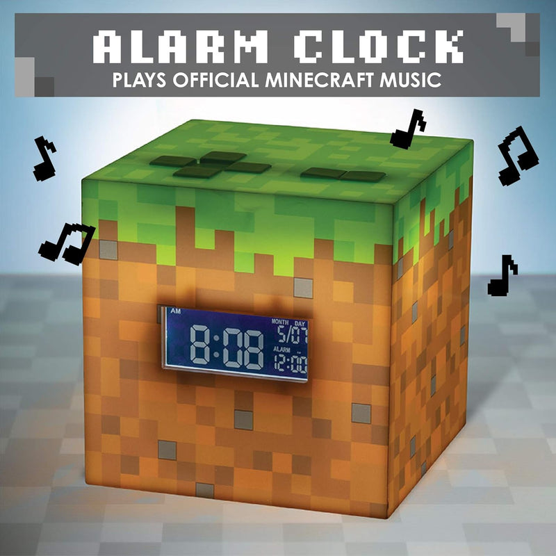 Chargez l&#39;image dans la visionneuse de la galerie, Minecraft - Grass Block Alarm Clock Light
