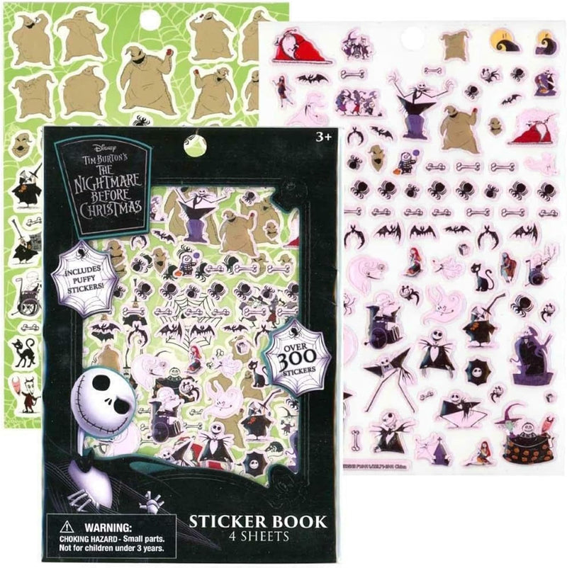 Cargue la imagen en el visor de la galería, Disney: Nightmare Before Christmas - Sticker Book with Puffy Stickers 4 Sheet
