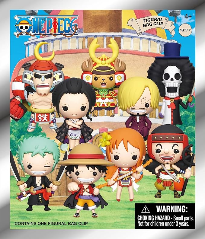 Chargez l&#39;image dans la visionneuse de la galerie, One Piece Monogram 3D Figural Foam Bag Clip in Blind Bag Series 2 - Random Figure
