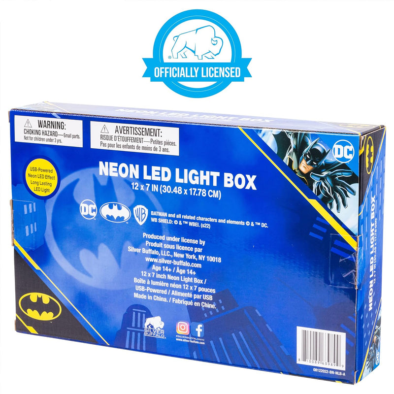 Chargez l&#39;image dans la visionneuse de la galerie, DC Comics - The Batman Logo 12” x 7” LED Neon Light Box
