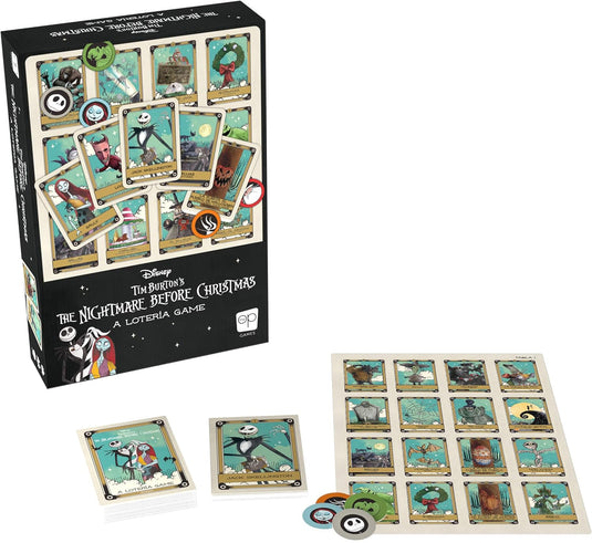 USAopoly Lotería: Disney Tim Burton’s The Nightmare Before Christmas Traditional Loteria Game