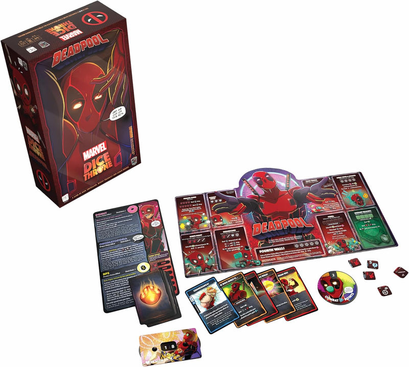 Cargue la imagen en el visor de la galería, USAopoly Marvel Dice Throne: Deadpool Deluxe Edition - Rolling Battle Game
