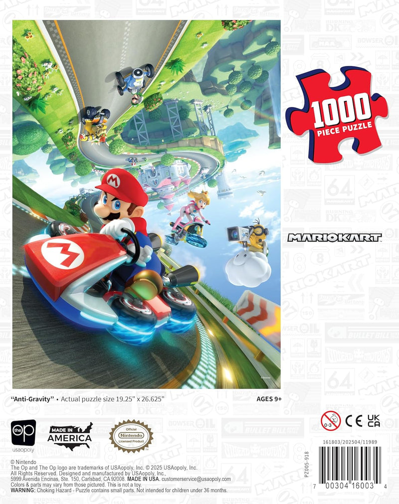 Cargue la imagen en el visor de la galería, USAopoly Mario Kart “Anti-Gravity” 1,000 Piece Jigsaw Puzzle
