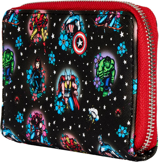 Loungefly Marvel - Avengers Tattoo Zip Around Wallet