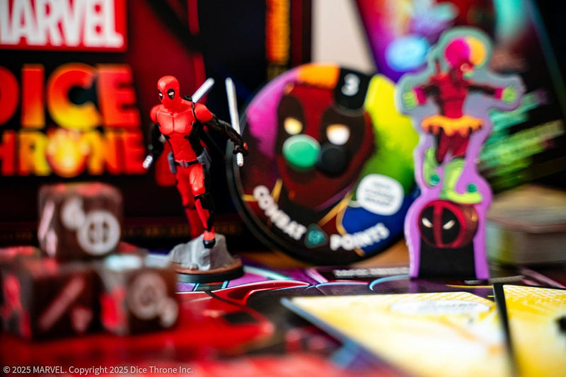 Cargue la imagen en el visor de la galería, USAopoly Marvel Dice Throne: Deadpool Deluxe Edition - Rolling Battle Game
