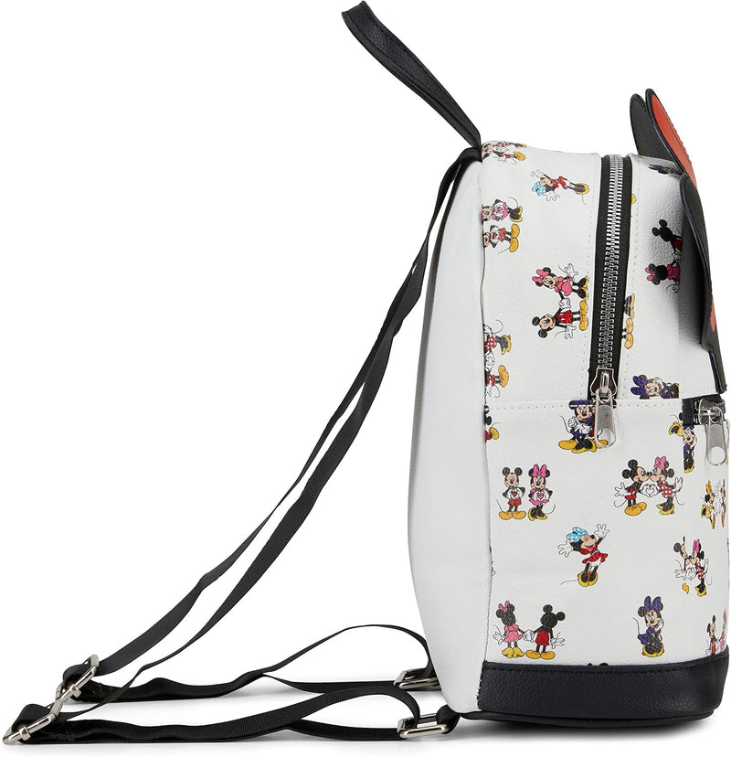 Chargez l&#39;image dans la visionneuse de la galerie, Minnie Patent Bow 10 Mini sac à dos de luxe avec 1 poche avant
