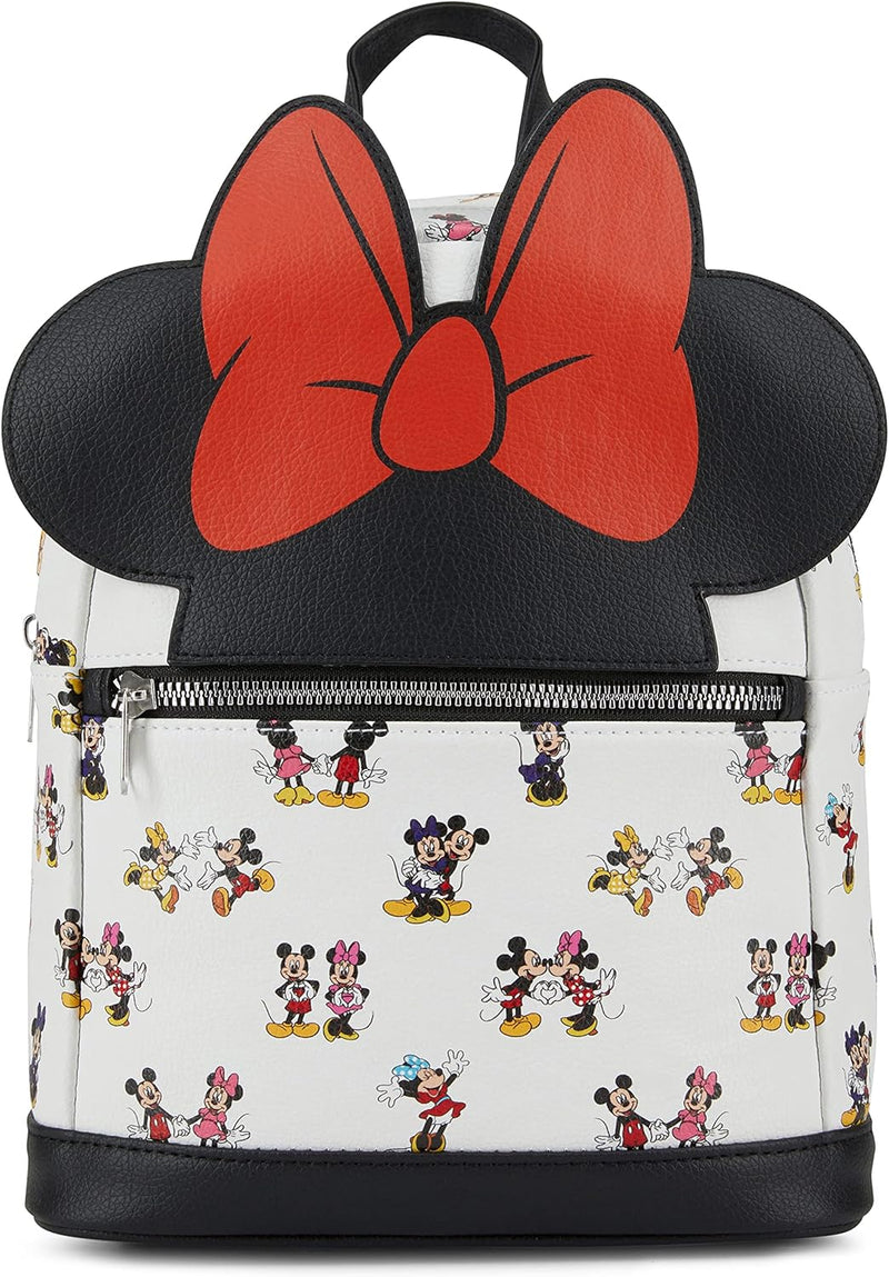 Chargez l&#39;image dans la visionneuse de la galerie, Minnie Patent Bow 10 Mini sac à dos de luxe avec 1 poche avant
