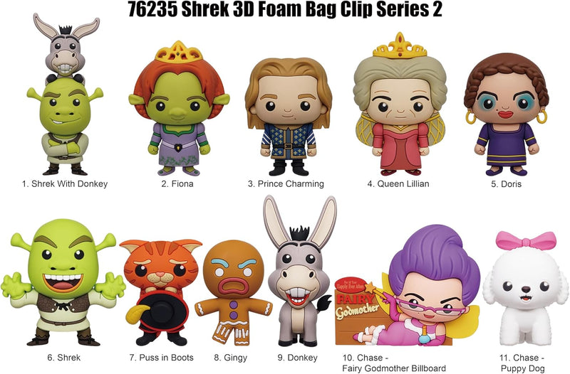 Chargez l&#39;image dans la visionneuse de la galerie, Monogram Universal Shrek - Series 2 Characters 1pc 3D Figure Bag Clip Blind Bag

