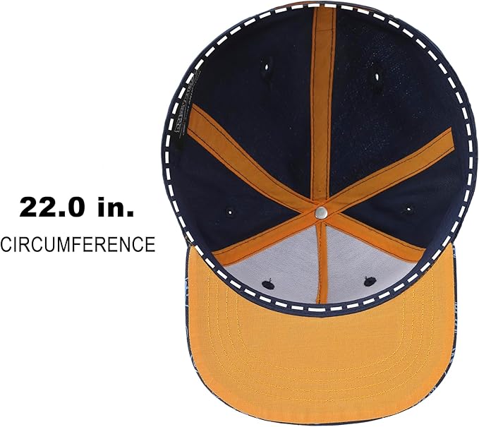 Cargue la imagen en el visor de la galería, Dragon Ball Z - Kanji Symbols Youth Navy Adjustable Snapback Cap Hat
