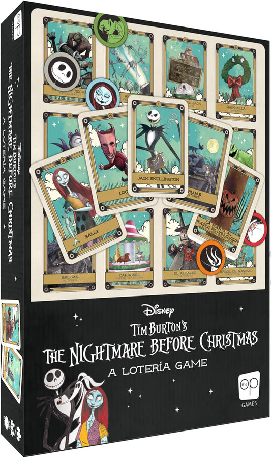 USAopoly Lotería: Disney Tim Burton’s The Nightmare Before Christmas Traditional Loteria Game