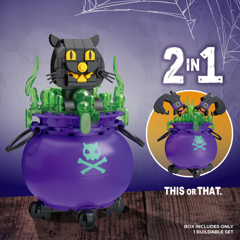 Cargue la imagen en el visor de la galería, Brickcraft Cat Cauldron Building Brick
