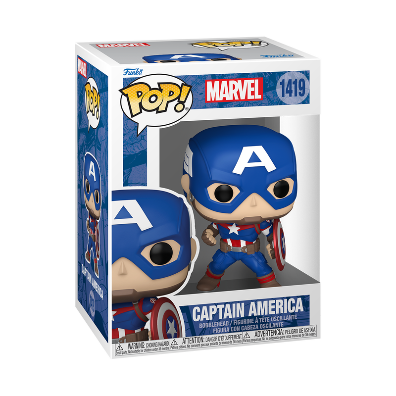 Cargue la imagen en el visor de la galería, Funko POP! Marvel: - Captain America Marvel New Classic Vinyl Figure
